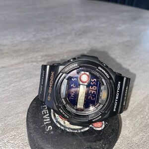 Casio G-Shock G-Lide GLX-150 Tide Graph Protection Black and Red Digital Watch